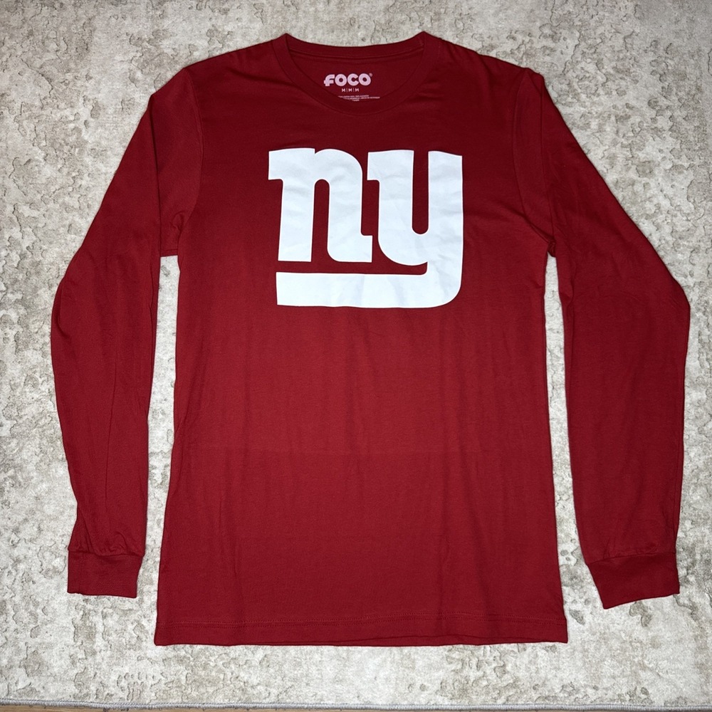 New York Giants FOCO NFL Men's Medium, Long Sleeve Shirt NWOT